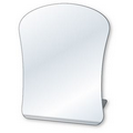 Free-Standing Acrylic Plastic Mirror, 8"x10" Round Top, Non-Printed